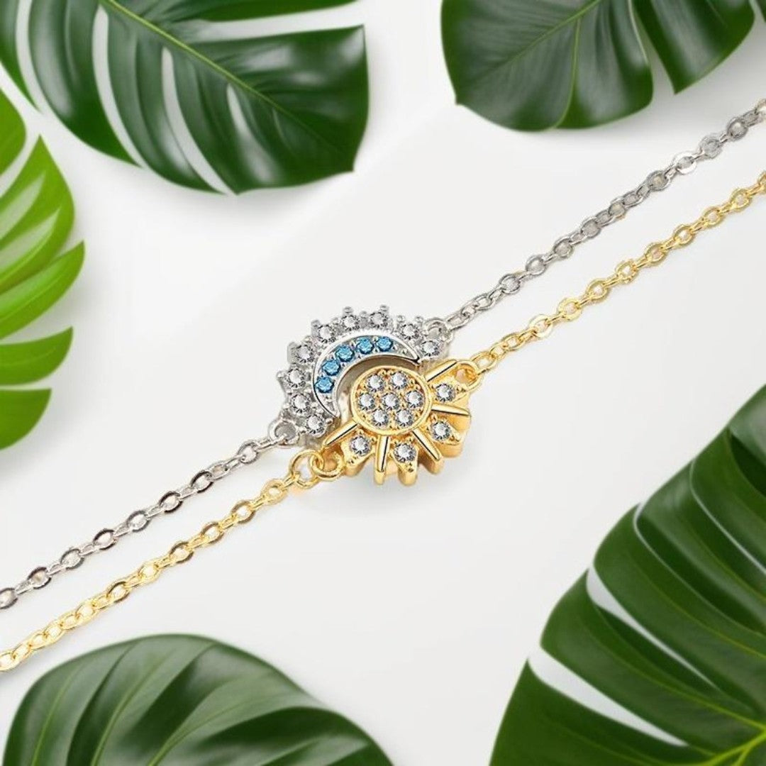 Eterno Eclipse – Set de Pulseras Sol & Luna ☀️🌙