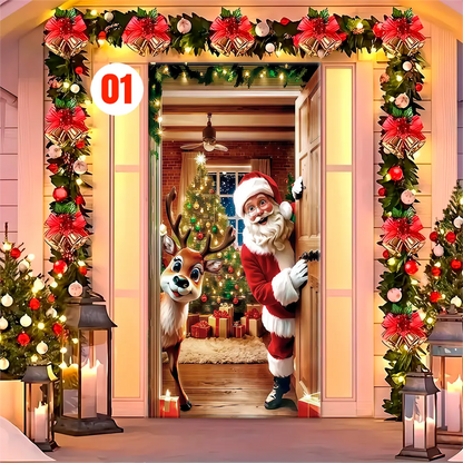 Forro para Puerta de Navidad