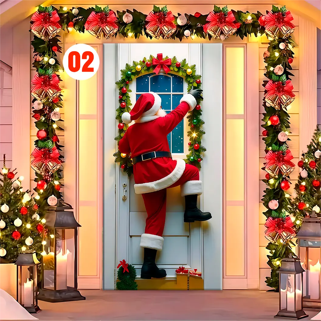 Forro para Puerta de Navidad