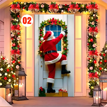 Forro para Puerta de Navidad