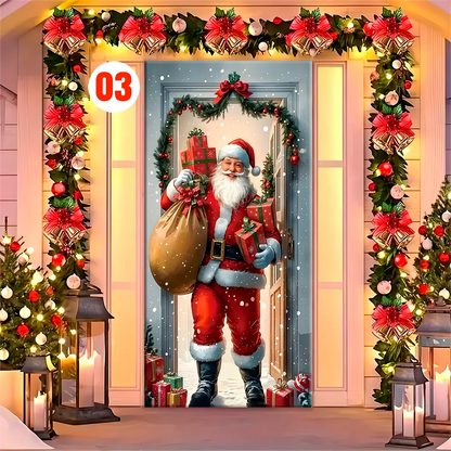 Forro para Puerta de Navidad