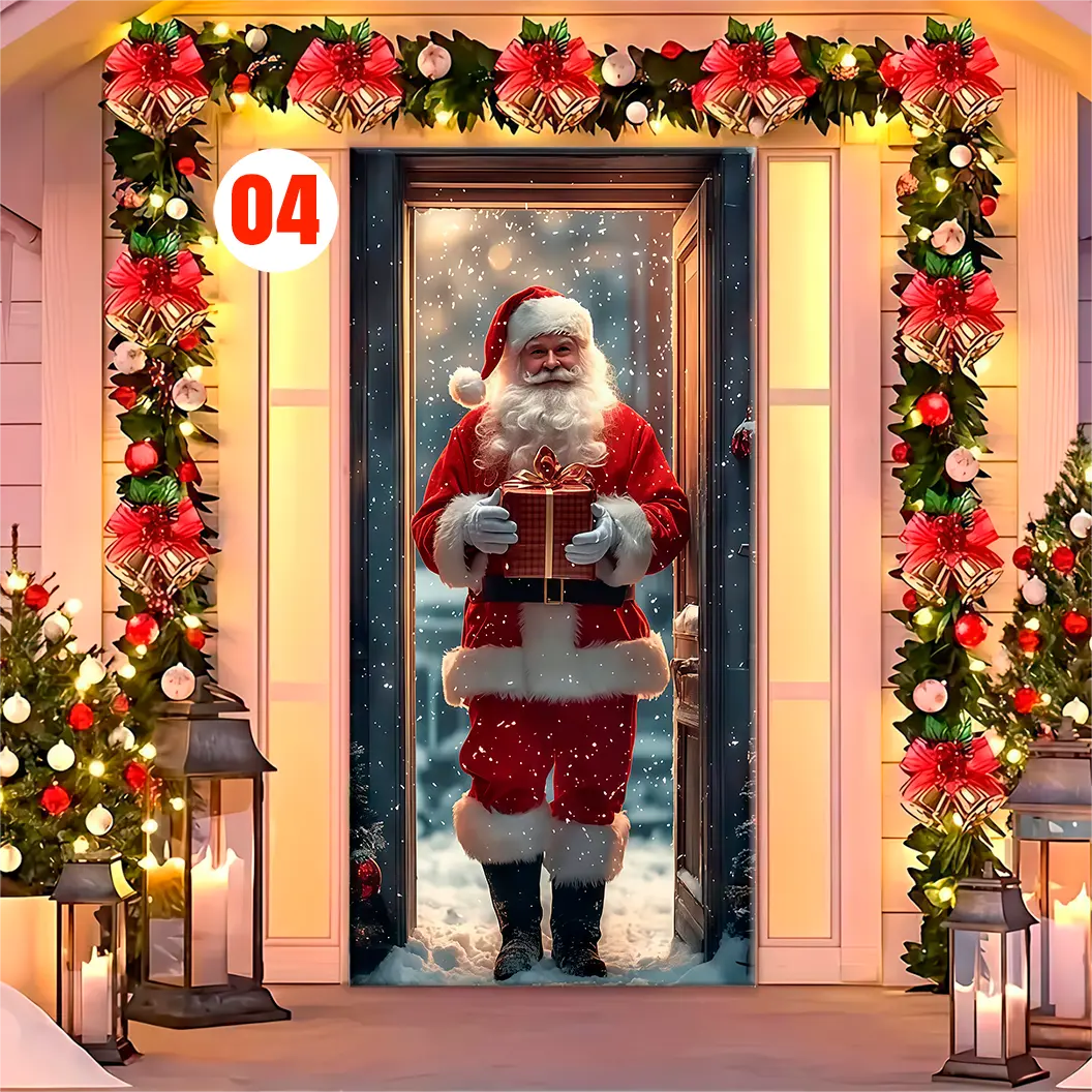 Forro para Puerta de Navidad