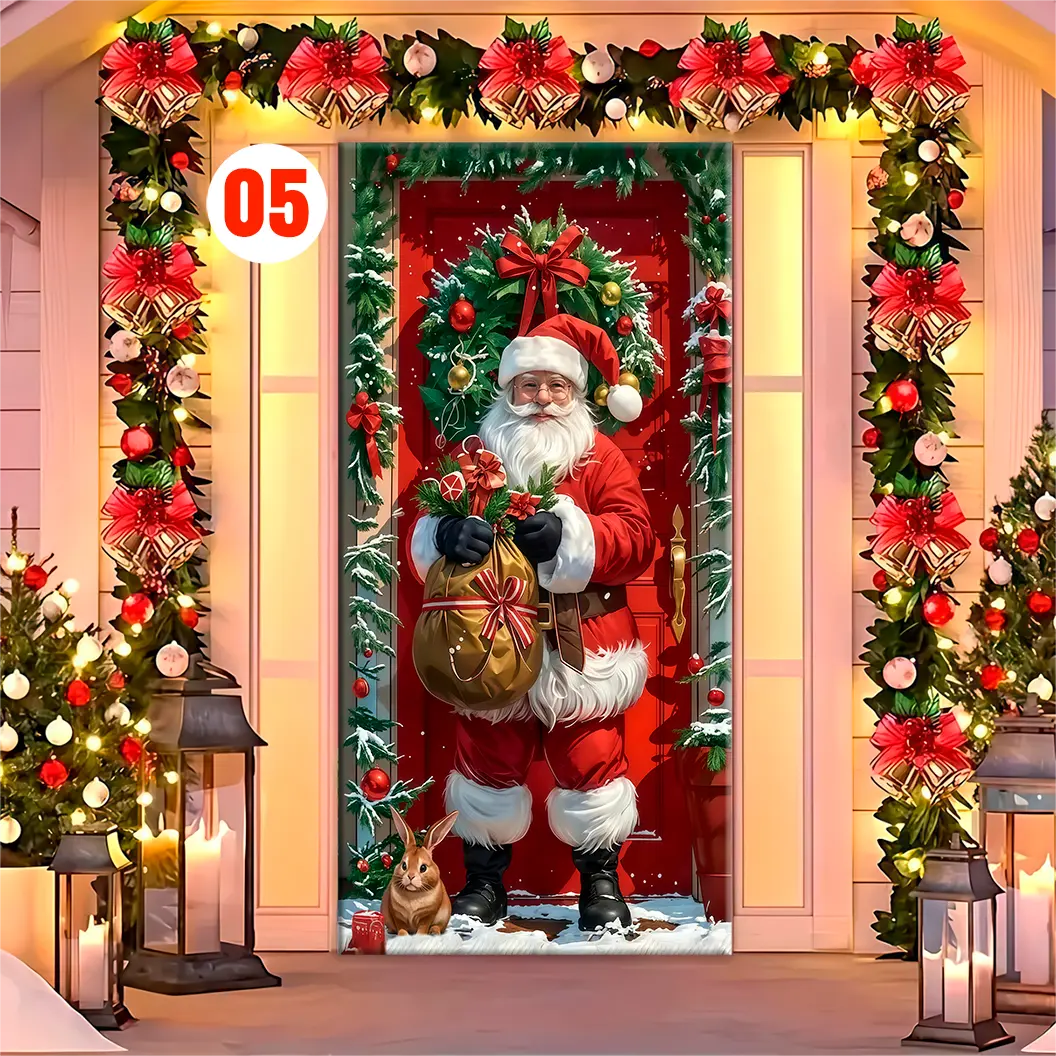 Forro para Puerta de Navidad