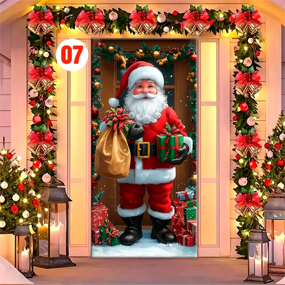 Forro para Puerta de Navidad