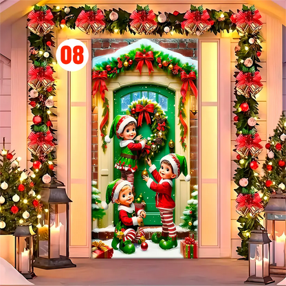 Forro para Puerta de Navidad