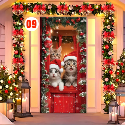 Forro para Puerta de Navidad