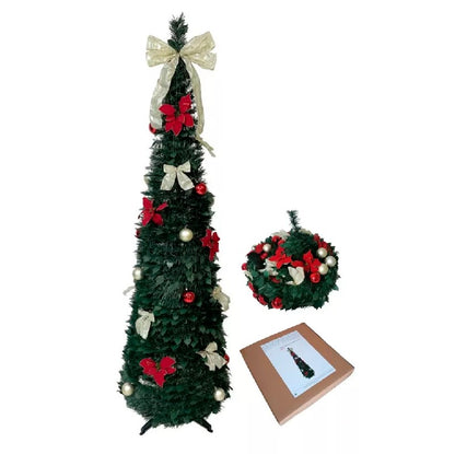 ÁRBOL DE NAVIDAD FÁCIL DE ARMAR - PLEGABLE DE 150cm