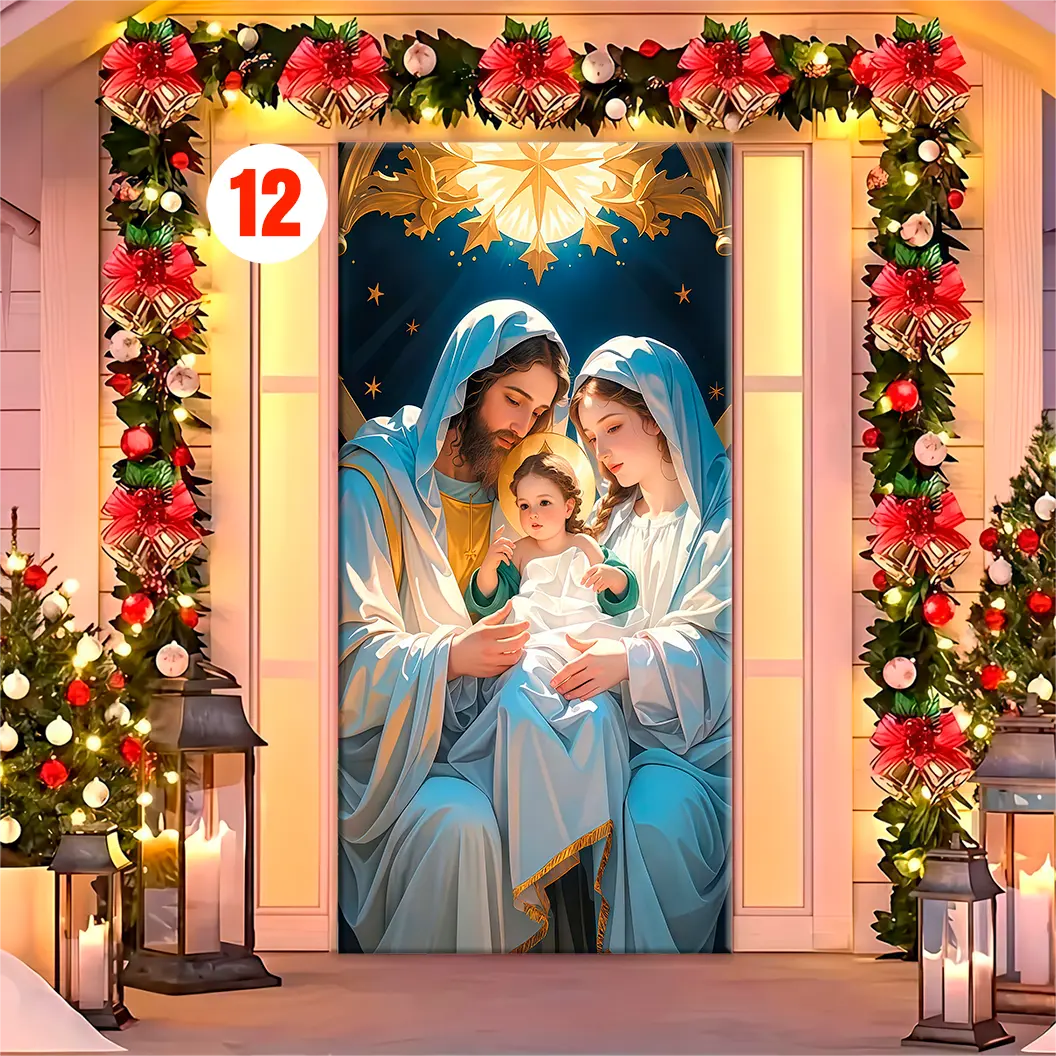 Forro para Puerta de Navidad