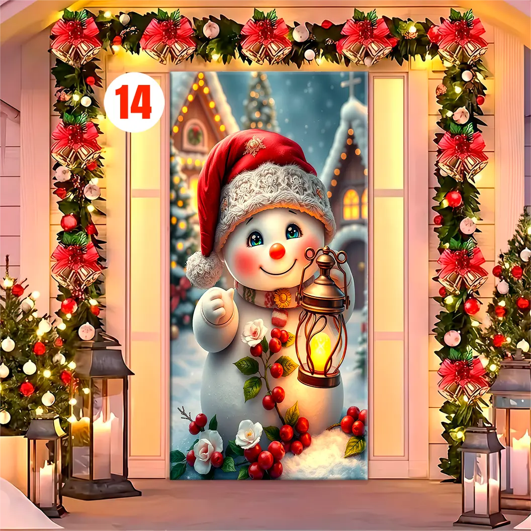 Forro para Puerta de Navidad