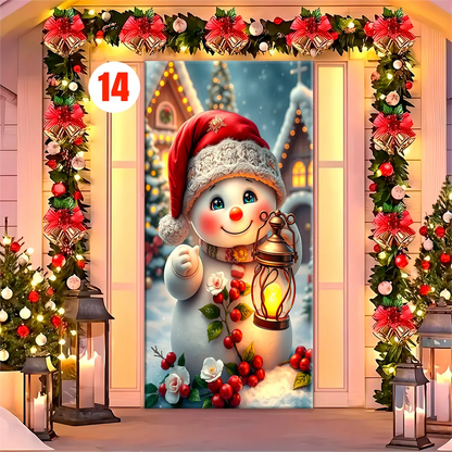 Forro para Puerta de Navidad