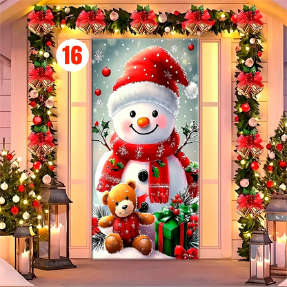 Forro para Puerta de Navidad