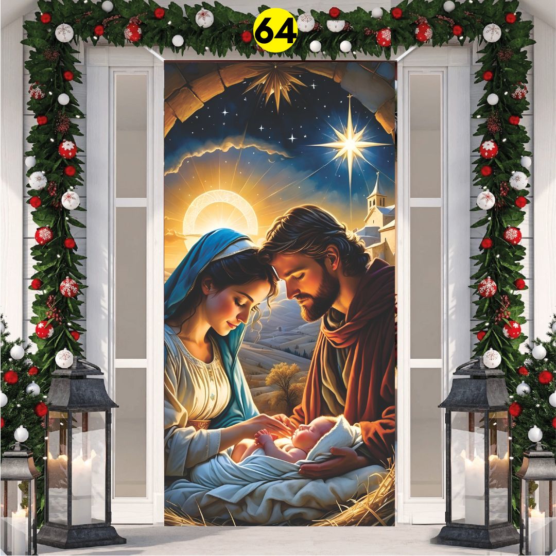 Funda para Puerta con diseños de Navidad