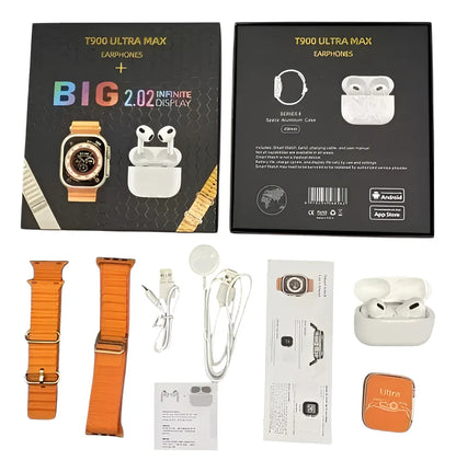 Combo Reloj T900 Ultra + Audìpods Pro Black Days