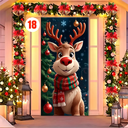 Forro para Puerta de Navidad