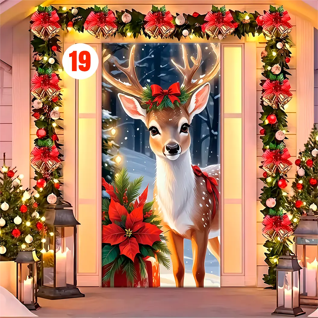 Forro para Puerta de Navidad