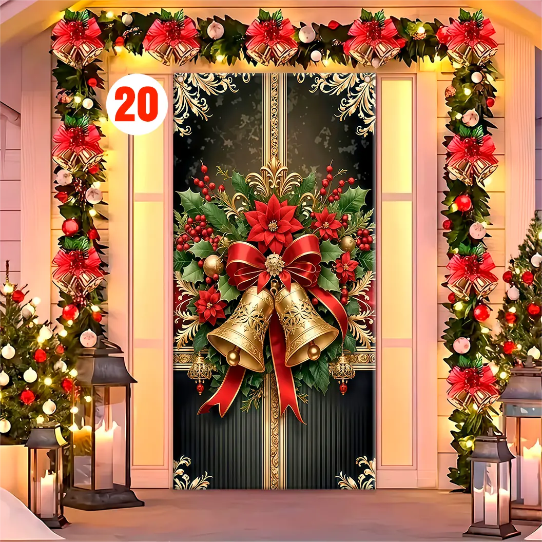 Forro para Puerta de Navidad