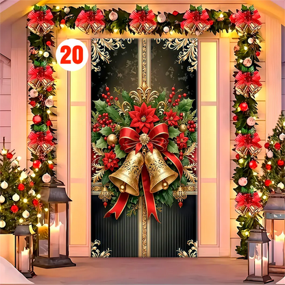 Forro para Puerta de Navidad