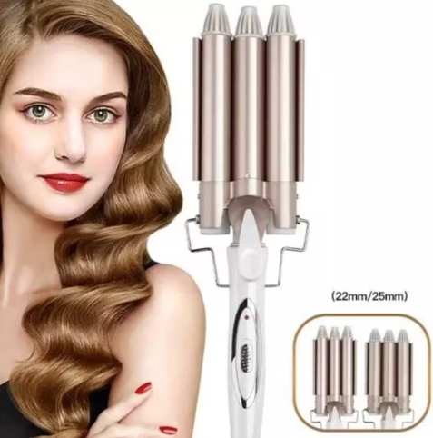 NUEVO WAVE3 PRO, RIZADOR ONDULADOR CON 3 CILINDROS