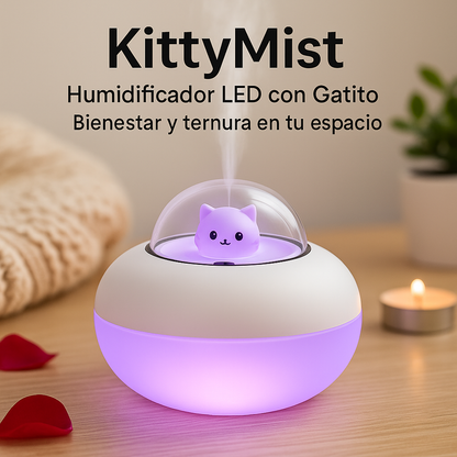 KittyMist – Humidificador LED con Gatito