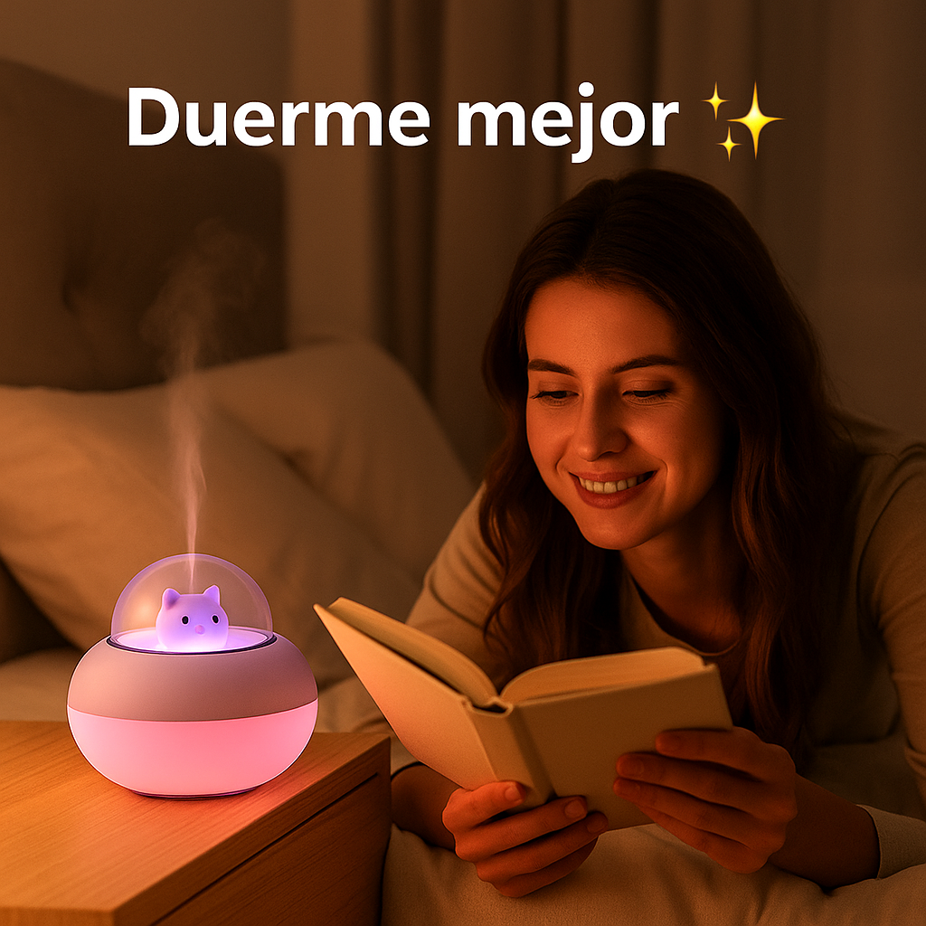 KittyMist – Humidificador LED con Gatito