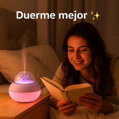 KittyMist – Humidificador LED con Gatito
