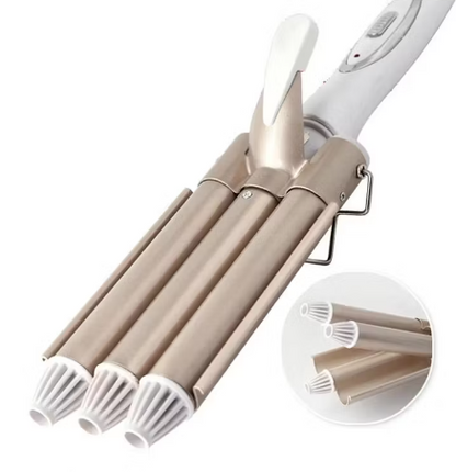 NUEVO WAVE3 PRO, RIZADOR ONDULADOR CON 3 CILINDROS